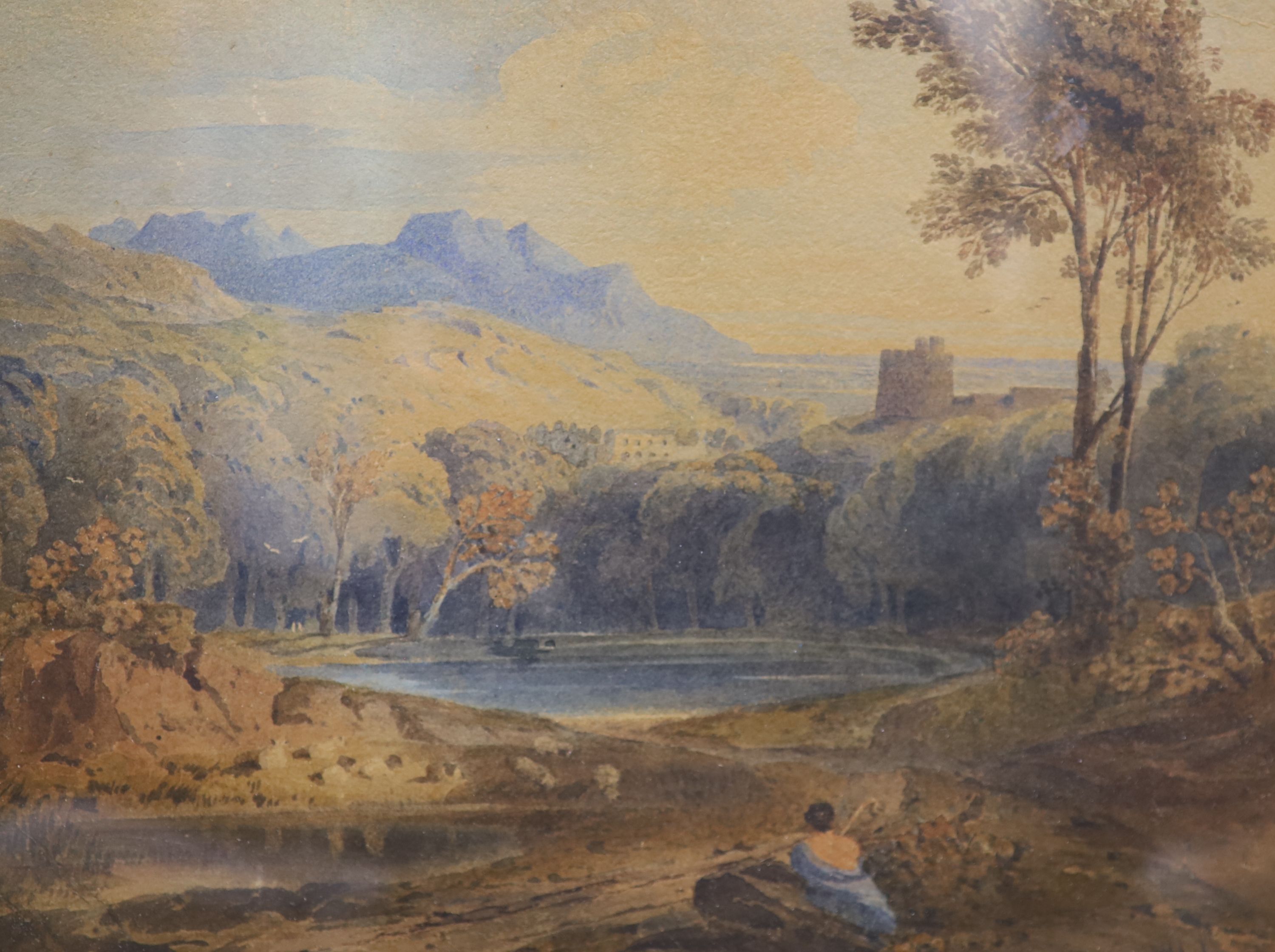 William Leighton Leitch (1804-1883), three watercolours, Assorted landscapes, initialled, largest 28 x 35cm, frames differ